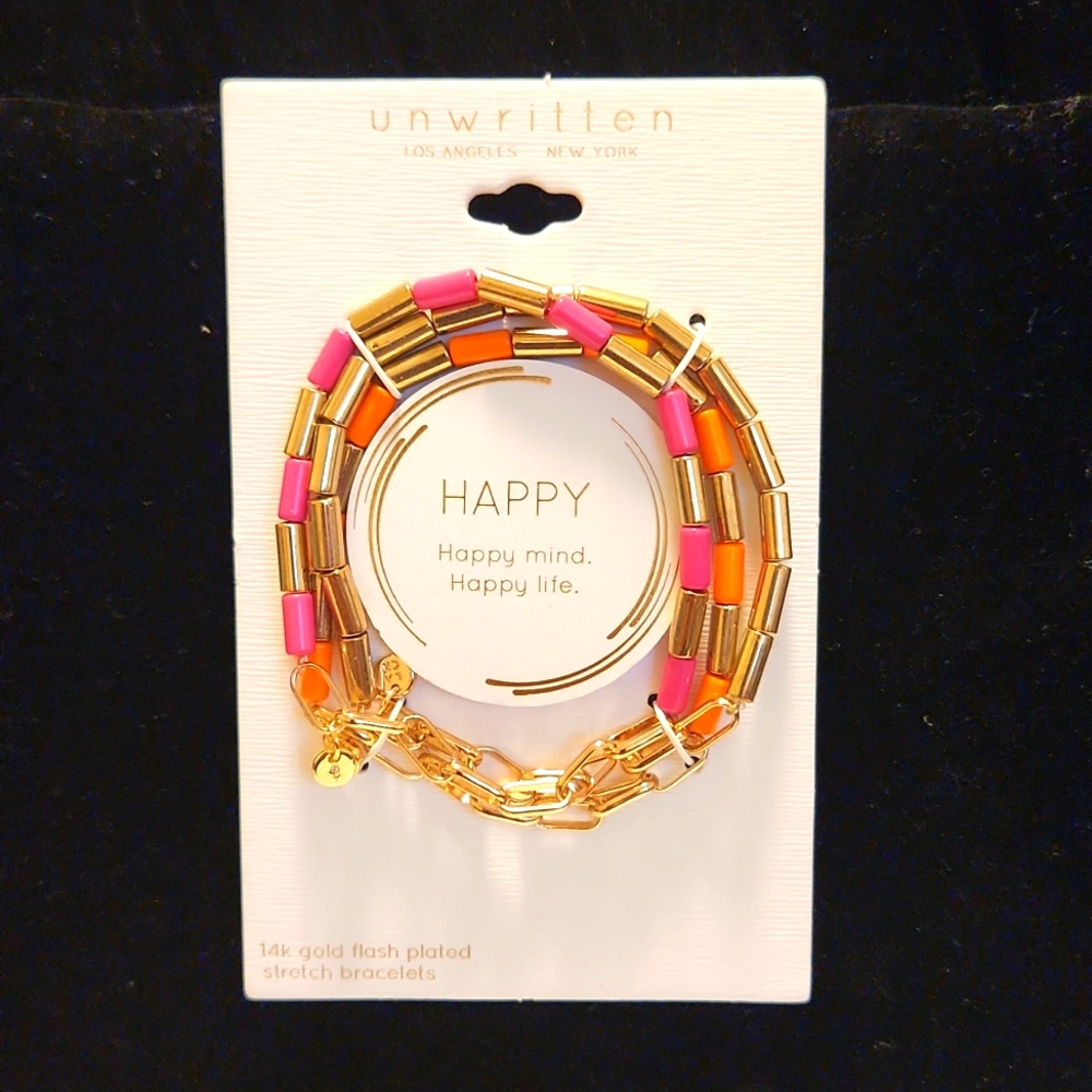 Unwritten HAPPY bracelet